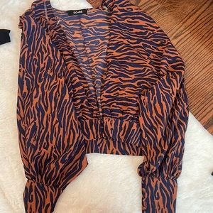 Zebra inspired top